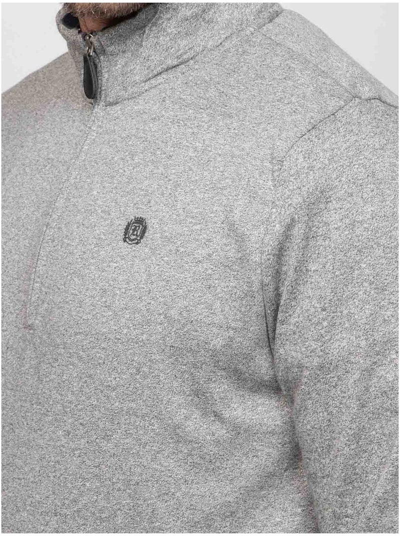 Sudadera de cuello con cremallera WIPRIMO Negro - Kiabi