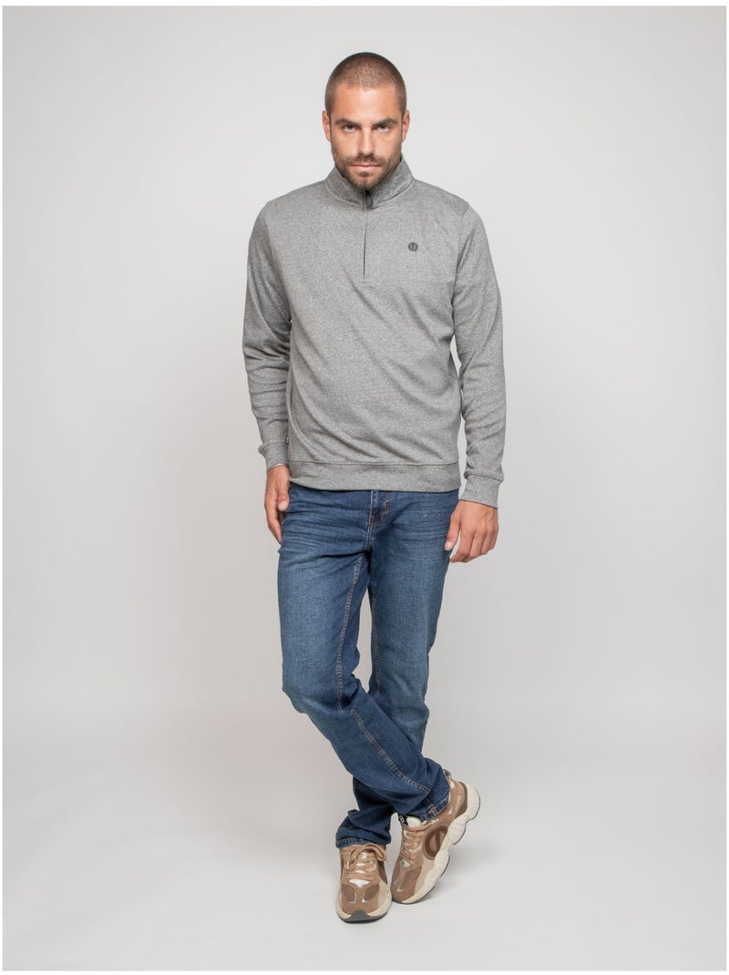 Sudadera de cuello con cremallera WIPRIMO Negro - Kiabi