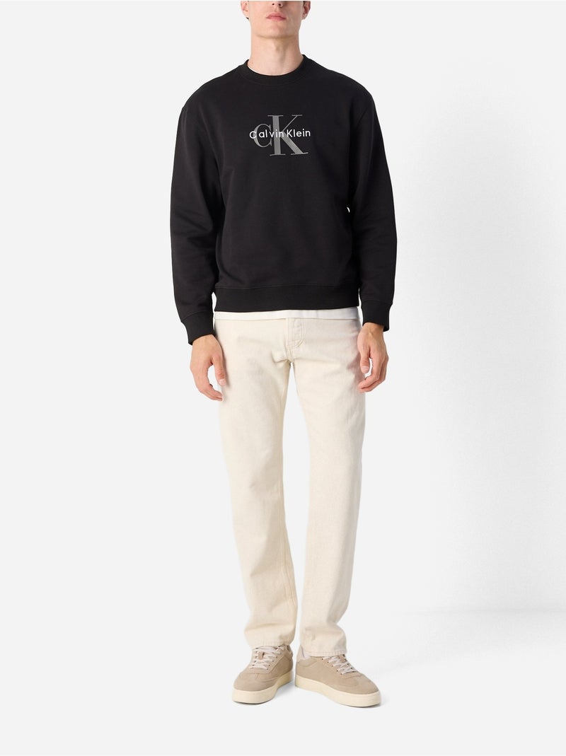 Sudadera de cuello redondo - Calvin Klein Negro - Kiabi