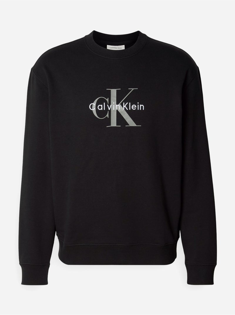 Sudadera de cuello redondo - Calvin Klein Negro - Kiabi