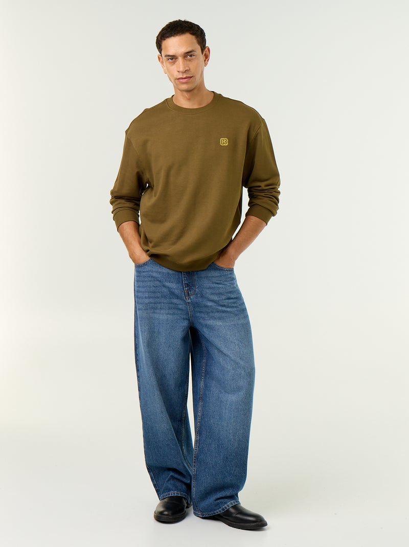 Sudadera de cuello redondo - Kiabi Verde - Kiabi