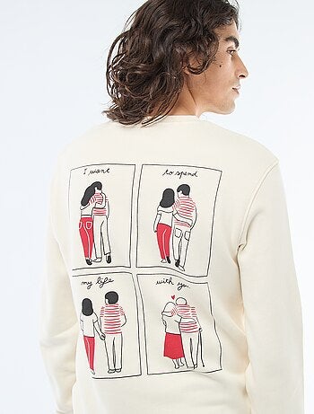 Sudadera de cuello redondo 'Agathe Sorlet x Kiabi' - San Valentín