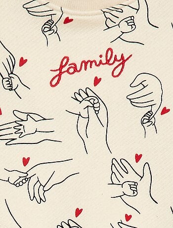 Sudadera de cuello redondo 'Agathe Sorlet x Kiabi' - San Valentín