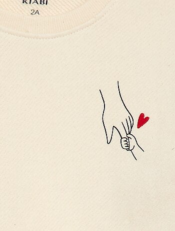 Sudadera de cuello redondo 'Agathe Sorlet x Kiabi' - San Valentín