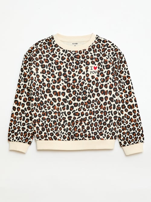 Sudadera de cuello redondo 'Agathe Sorlet x Kiabi' - San Valentín - Kiabi Sudadera de cuello redondo 'Agathe Sorlet x Kiabi' - San Valentín - Kiabi