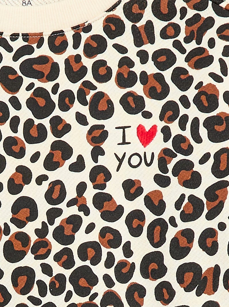 Sudadera de cuello redondo 'Agathe Sorlet x Kiabi' - San Valentín Blanco - Kiabi