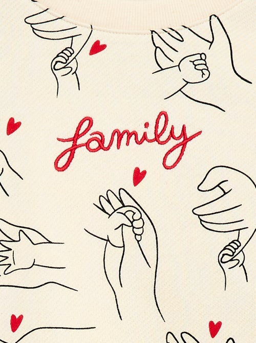 Sudadera de cuello redondo 'Agathe Sorlet x Kiabi' - San Valentín - Kiabi Sudadera de cuello redondo 'Agathe Sorlet x Kiabi' - San Valentín - Kiabi