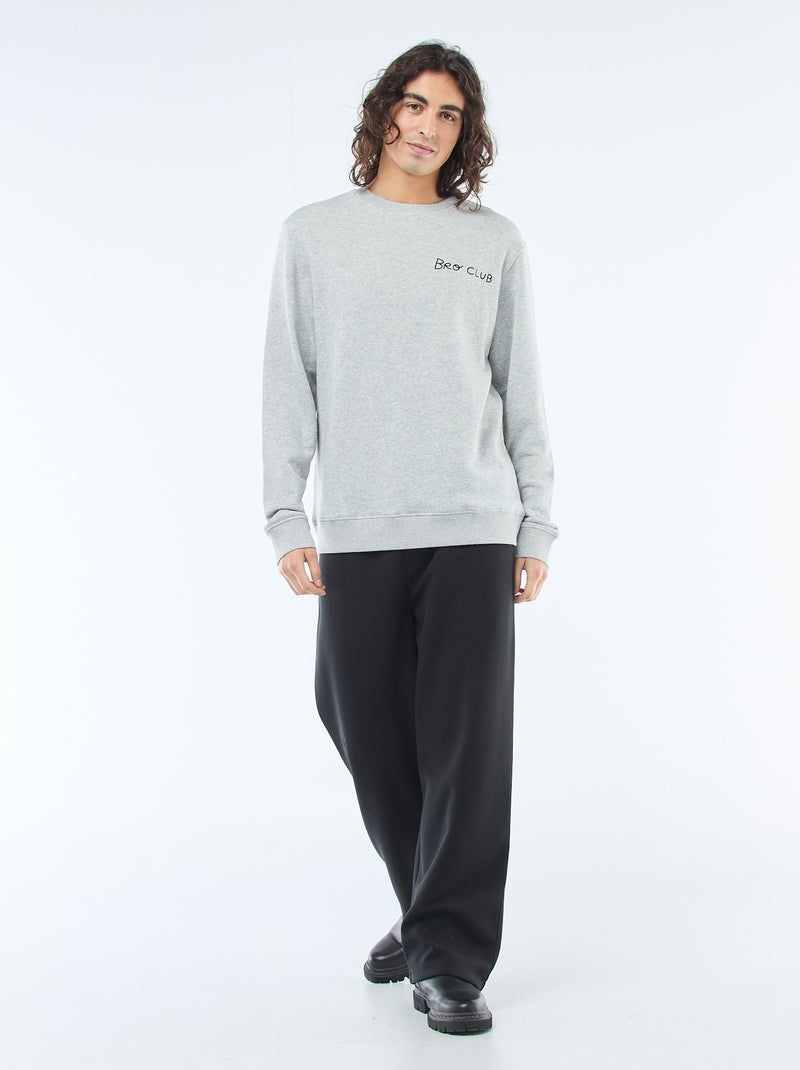 Sudadera de cuello redondo 'Agathe Sorlet x Kiabi' - San Valentín Gris - Kiabi