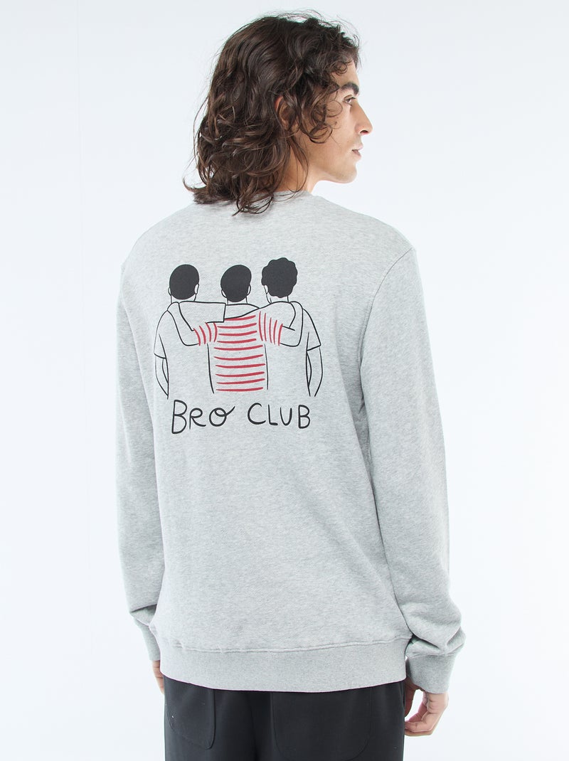 Sudadera de cuello redondo 'Agathe Sorlet x Kiabi' - San Valentín Gris - Kiabi