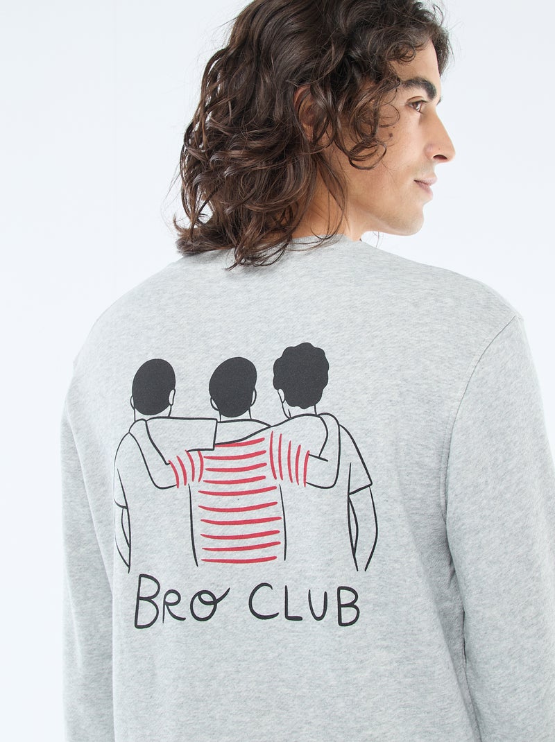Sudadera de cuello redondo 'Agathe Sorlet x Kiabi' - San Valentín Gris - Kiabi