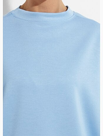 Sudadera de cuello redondo ancho, mangas 3/4 - AFIBEL