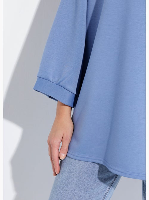 Sudadera de cuello redondo ancho, mangas 3/4 - AFIBEL - Kiabi