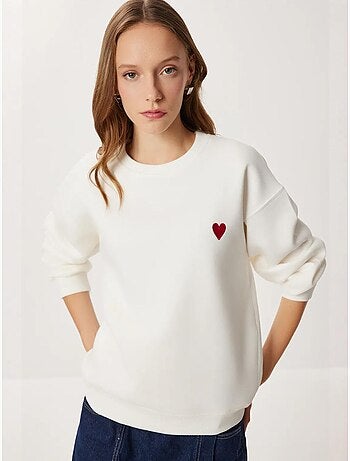 Sudadera de cuello redondo bordada estambul istanbul