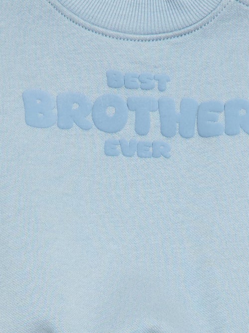 Sudadera de cuello redondo brother and sister - Kiabi