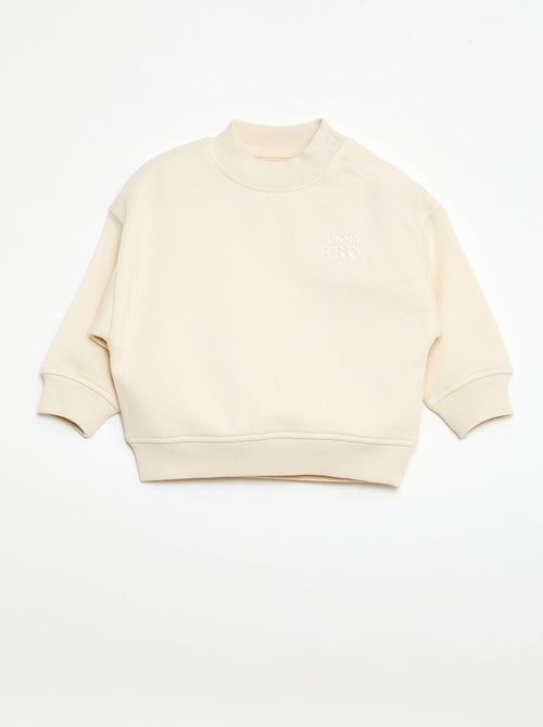 Sudadera de cuello redondo brother and sister - Kiabi