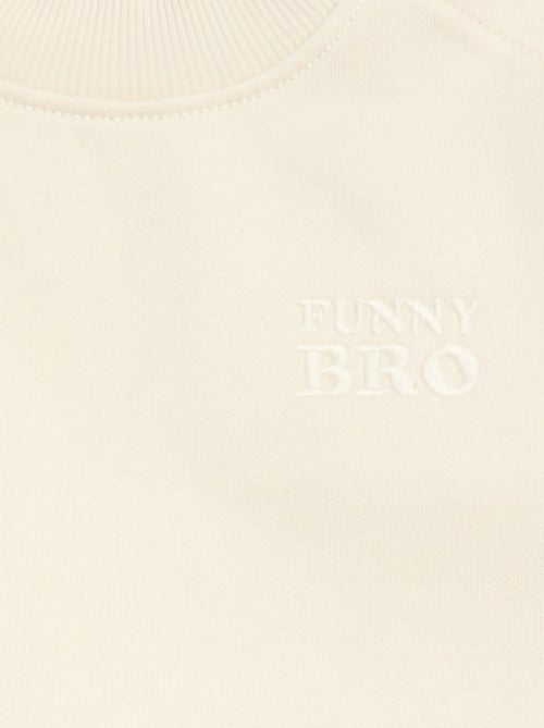 Sudadera de cuello redondo brother and sister - Kiabi