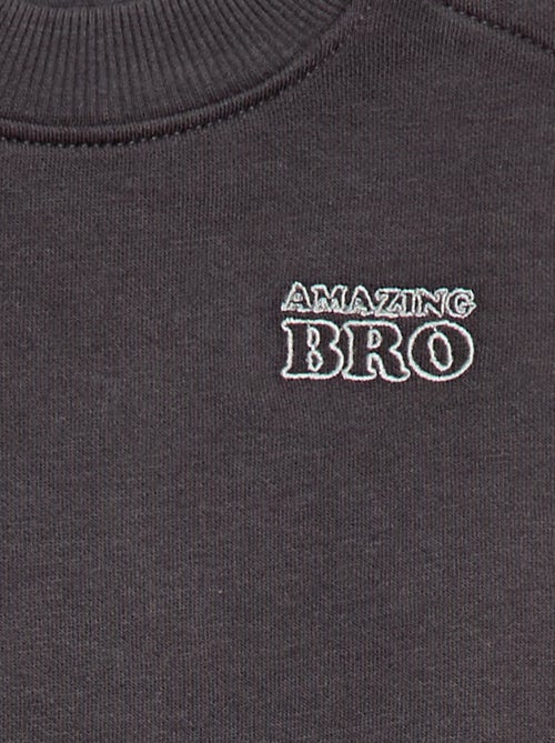 Sudadera de cuello redondo brother and sister - Kiabi