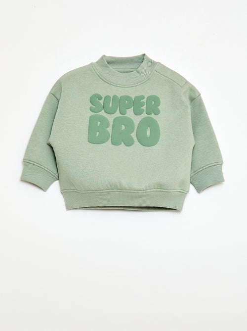 Sudadera de cuello redondo brother and sister - Kiabi