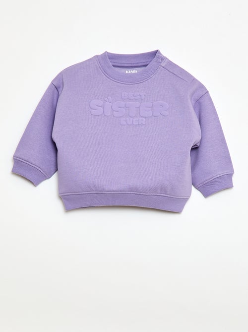 Sudadera de cuello redondo Brother & Sister - Kiabi