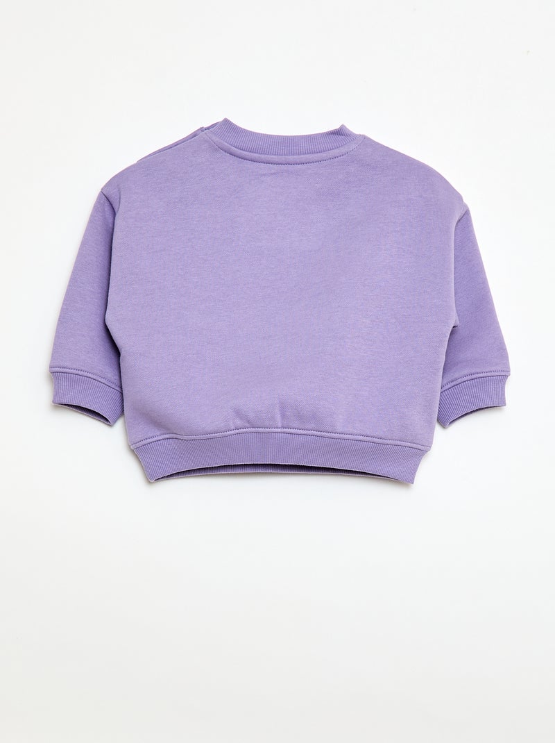 Sudadera de cuello redondo Brother & Sister Purpura - Kiabi