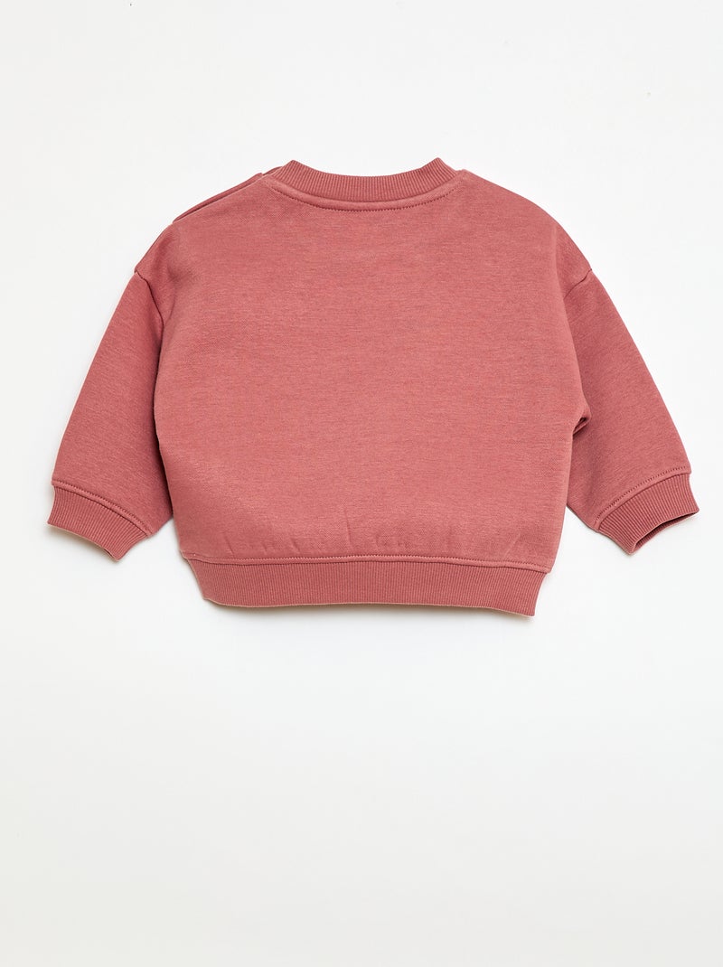 Sudadera de cuello redondo Brother & Sister Rosa - Kiabi