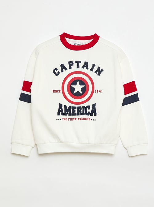 Sudadera de cuello redondo 'Capitán América' - Kiabi