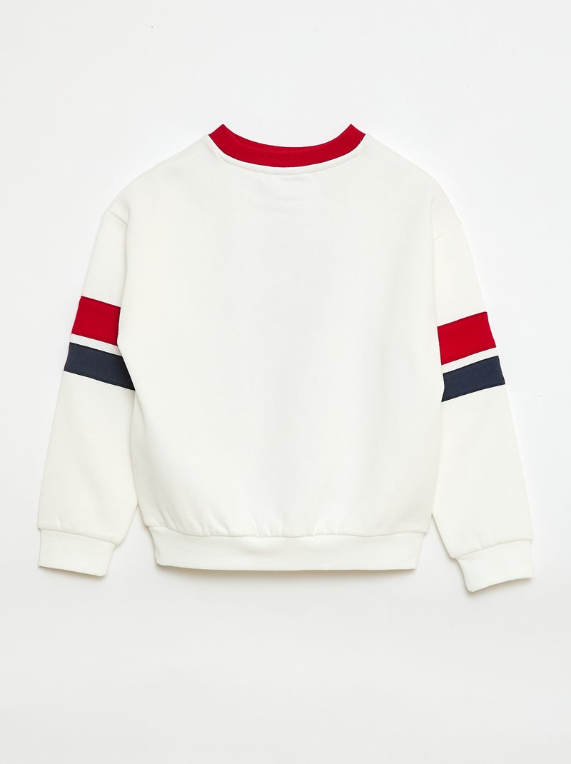 Sudadera de cuello redondo 'Capitán América' Blanco - Kiabi