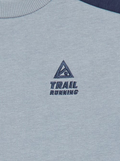 Sudadera de cuello redondo con bloques de color - Kiabi