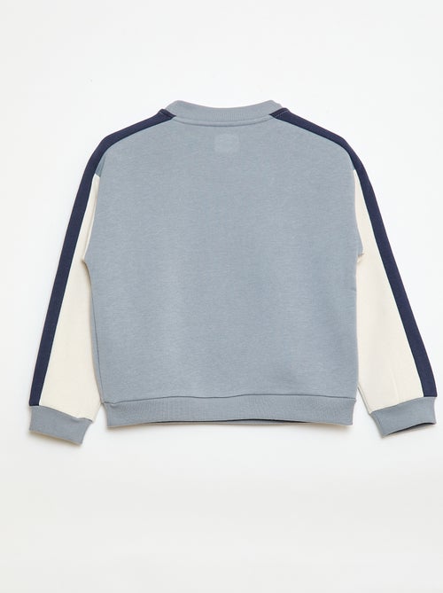 Sudadera de cuello redondo con bloques de color - Kiabi