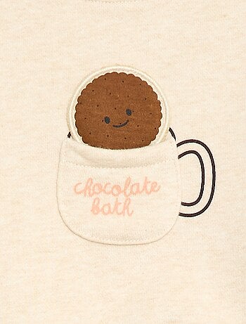 Sudadera de cuello redondo con bolsillo animado