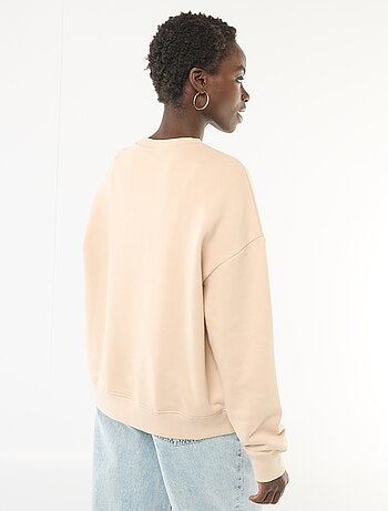 Sudadera de cuello redondo con diseño