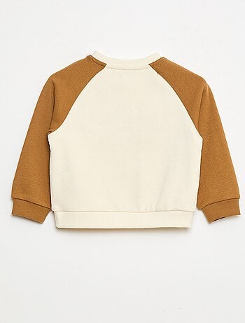 Sudadera de cuello redondo con diseño