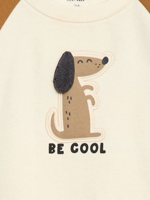 Sudadera de cuello redondo con diseño - Kiabi