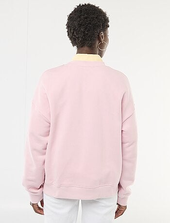 Sudadera de cuello redondo con diseño