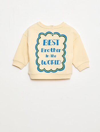 Sudadera de cuello redondo estampada