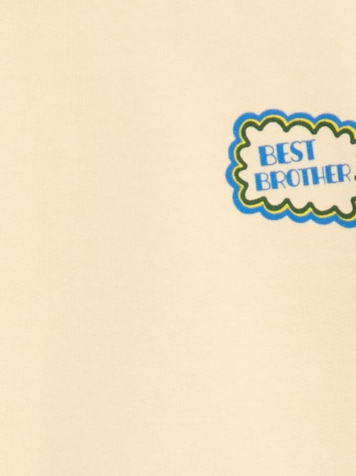 Sudadera de cuello redondo con estampado - Kiabi