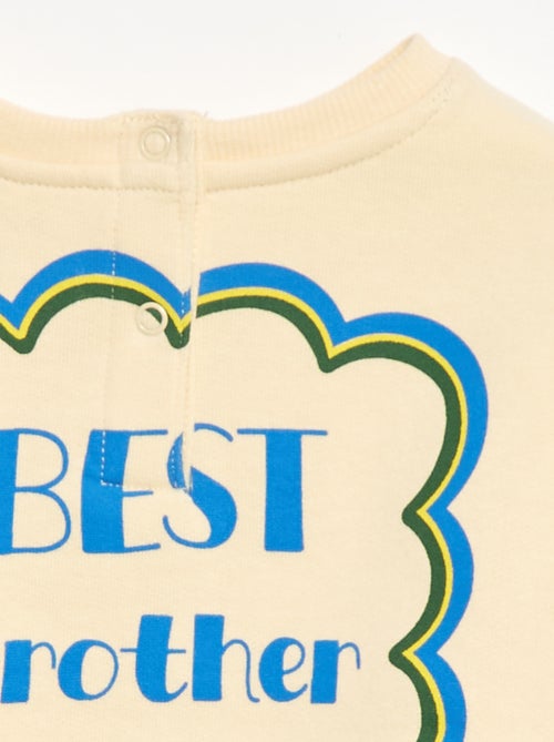 Sudadera de cuello redondo con estampado - Kiabi