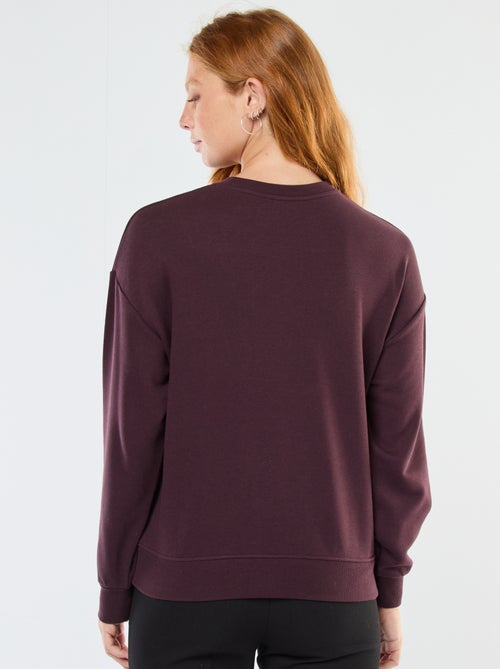 Sudadera de cuello redondo con estampado - Kiabi