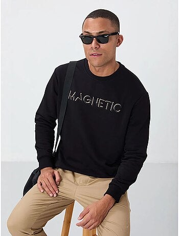 Sudadera de cuello redondo con estampado tommy