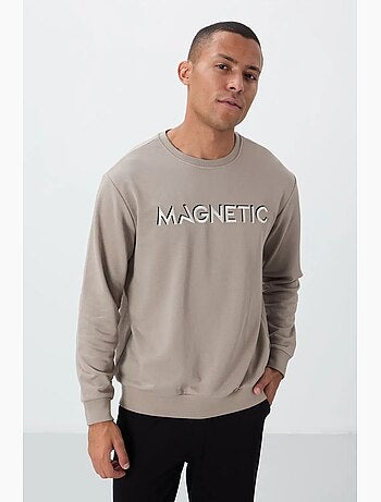 Sudadera de cuello redondo con estampado tommy
