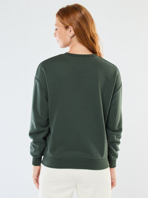 Sudadera de cuello redondo con estampado - Kiabi