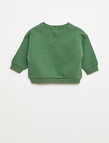 Sudadera de cuello redondo estampada