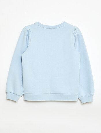 Sudadera de cuello redondo con motivo de cordón