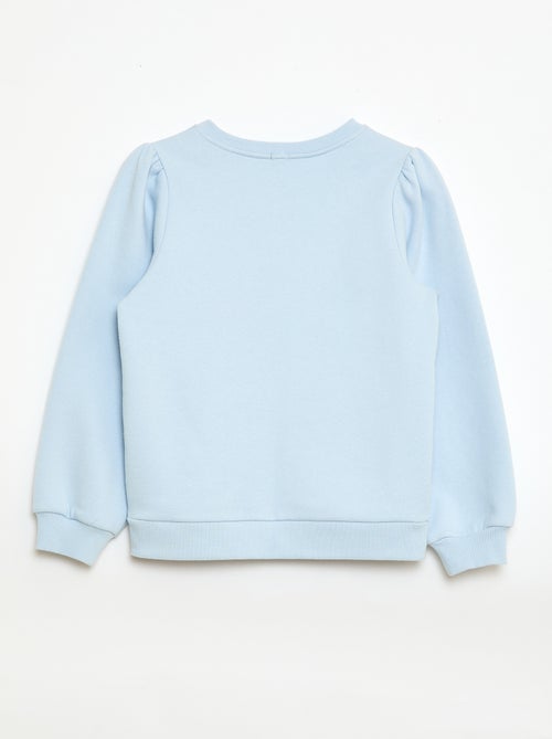 Sudadera de cuello redondo con motivo de cordón - Kiabi