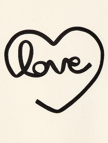 Sudadera de cuello redondo con motivo de cordón