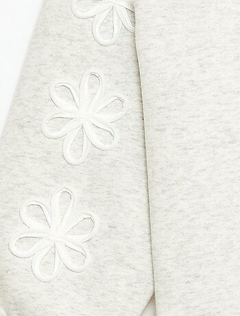 Sudadera de cuello redondo con motivo de cordón