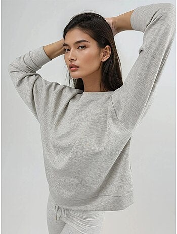Sudadera de cuello redondo de corte relajado busem