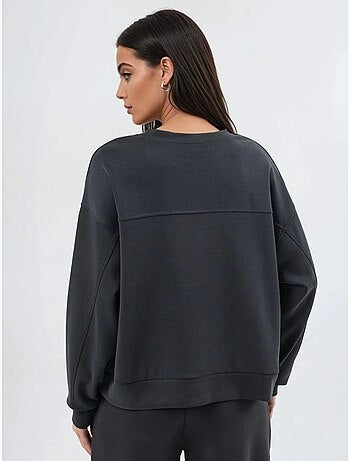 Sudadera de cuello redondo de corte relajado busem