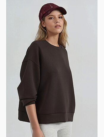 Sudadera de cuello redondo de corte relajado busem