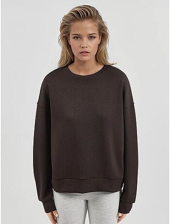 Sudadera de cuello redondo de corte relajado busem